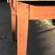 Old wooden farm or workshop table