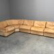 Modular leather lounge sofa by COR, 1970s