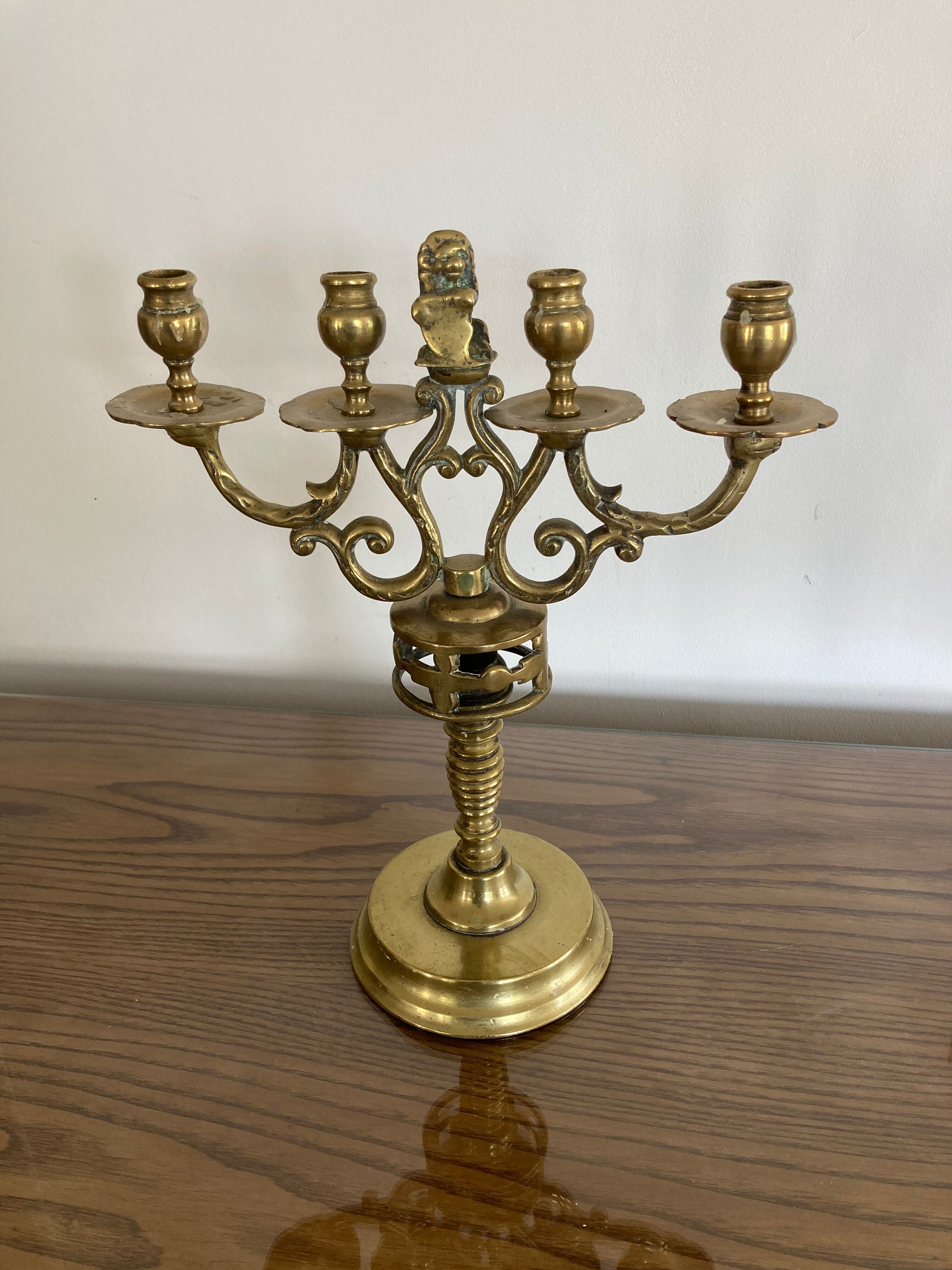 Solid bronze chandelier