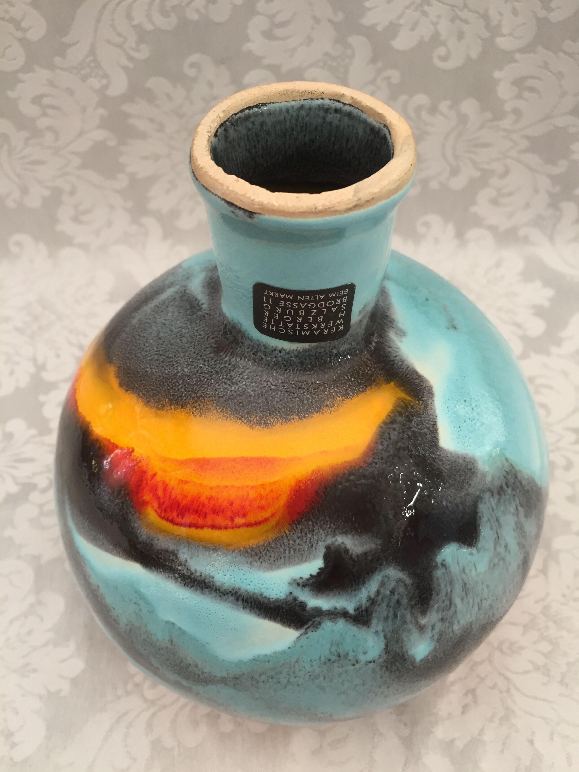 Vase atypical ball original Harro Berger Vienne