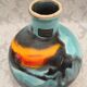 Vase atypical ball original Harro Berger Vienne