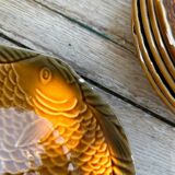 10 Sarreguemines fish plates