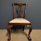 Chippendale style solid mahogany chair