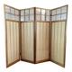 Antique Four-Leaf Screen, 19th Century flag