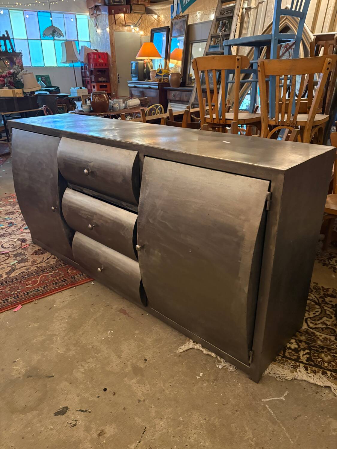 Industrial furniture in steel