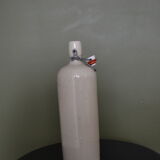 Bouteille blanche en grès