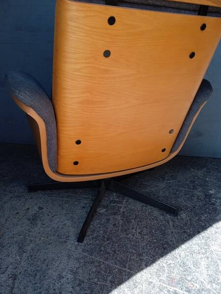 1970 style rotating designer armchair