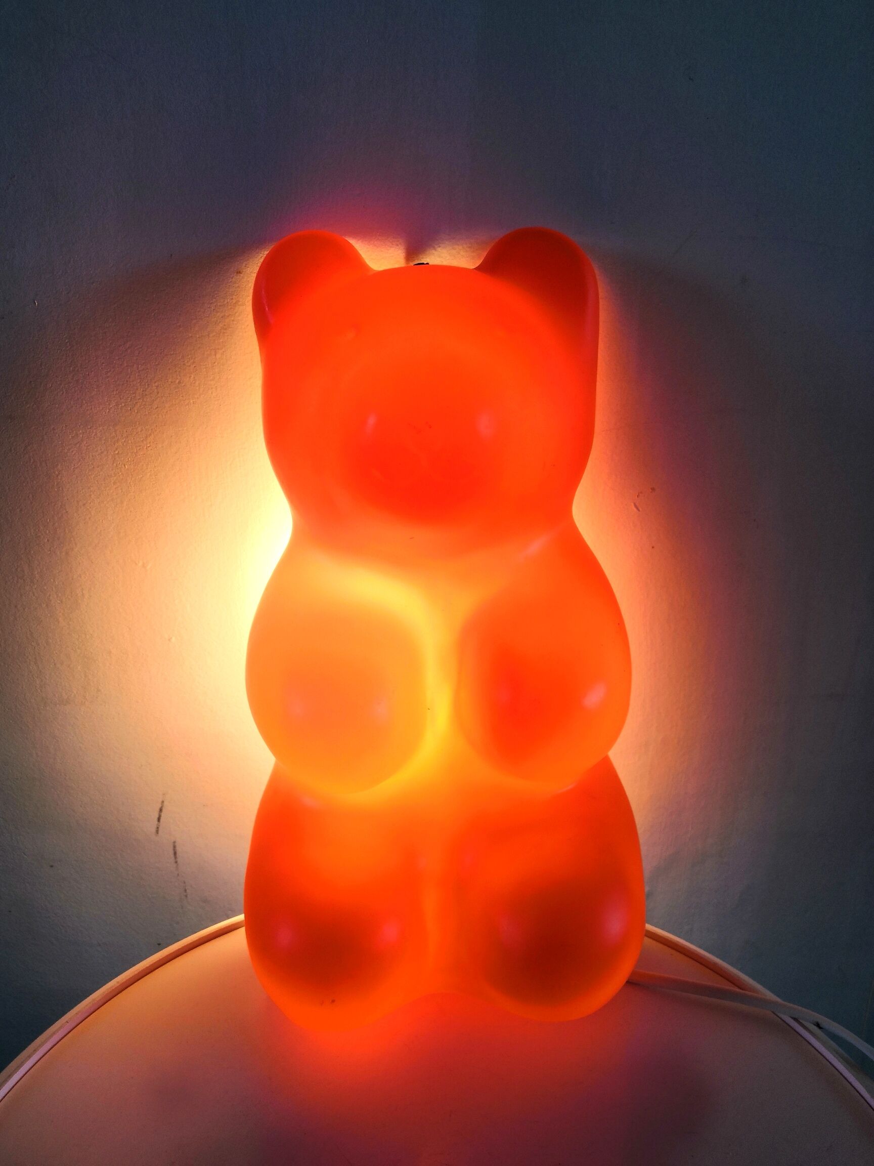 Wall lamp teddy bear plastic design 70s - 80s