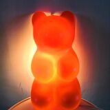 Wall lamp teddy bear plastic design 70s - 80s