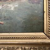 Impressionist Landscape Painting, A. Duval 1907 - Golden Frame