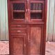 Vintage Parisian pine cabinet.