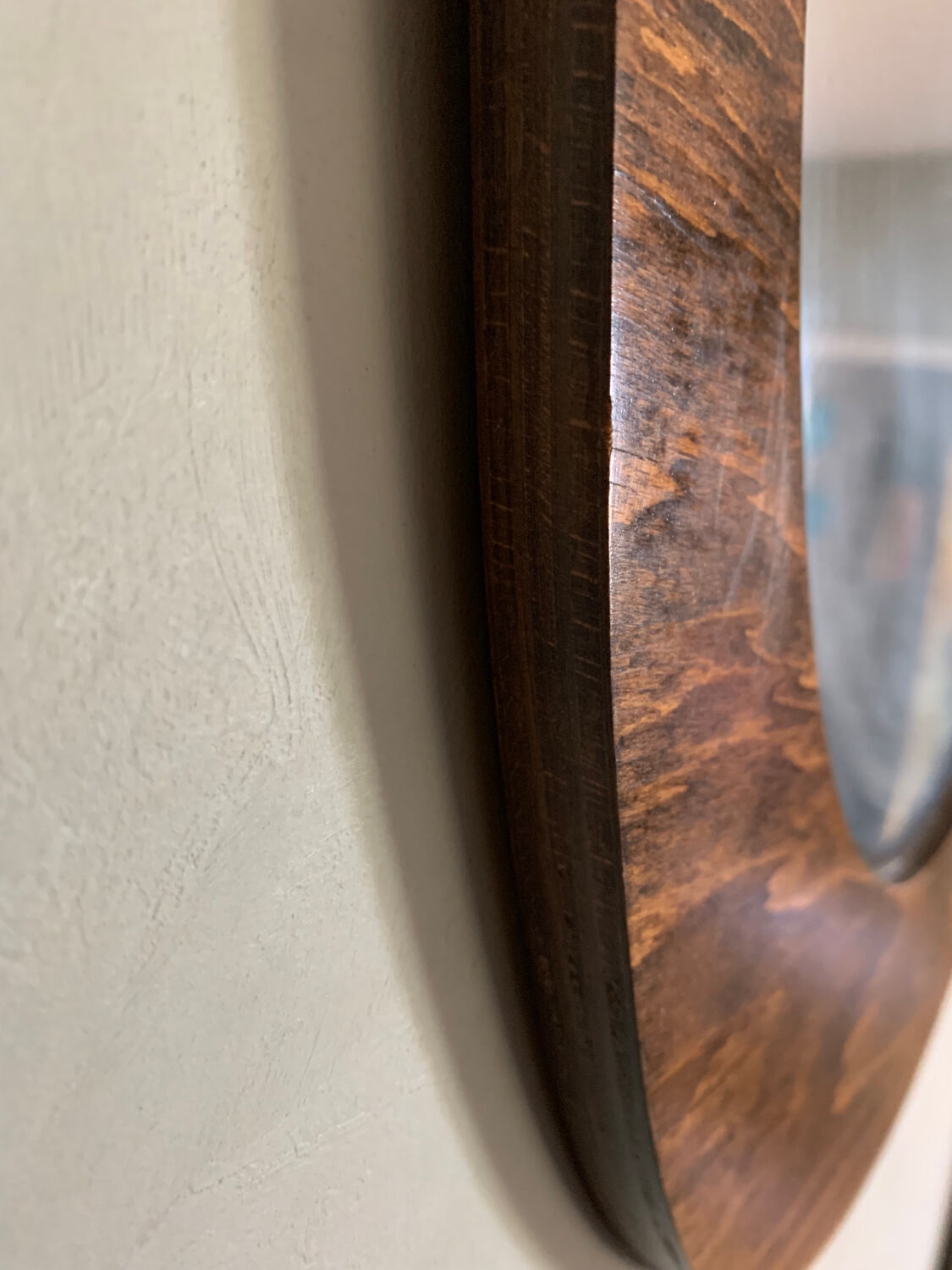 60s mirror in Italian wood