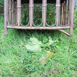 Old 5-story rattan bookcase