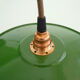 Hanging enamelled sheet plate old green flat, industrial, factory, workshop, garage