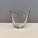 Large and heavy glass vase from Swedish Orrefors Glassworks.