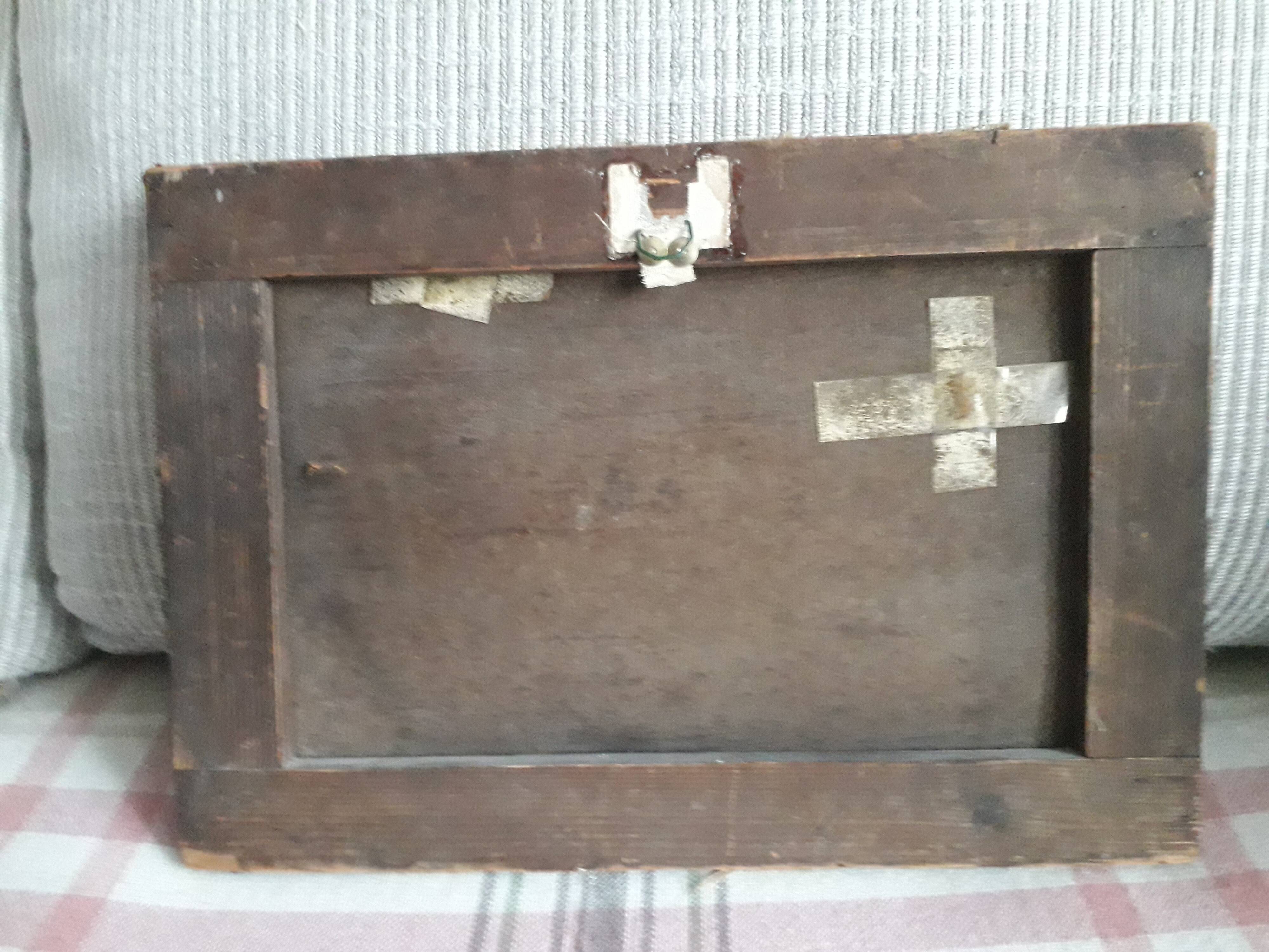 Old oil painting representing Venice