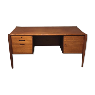 Mid-Century German Teak Executive Desk from Wilhelm Renz, 1960s