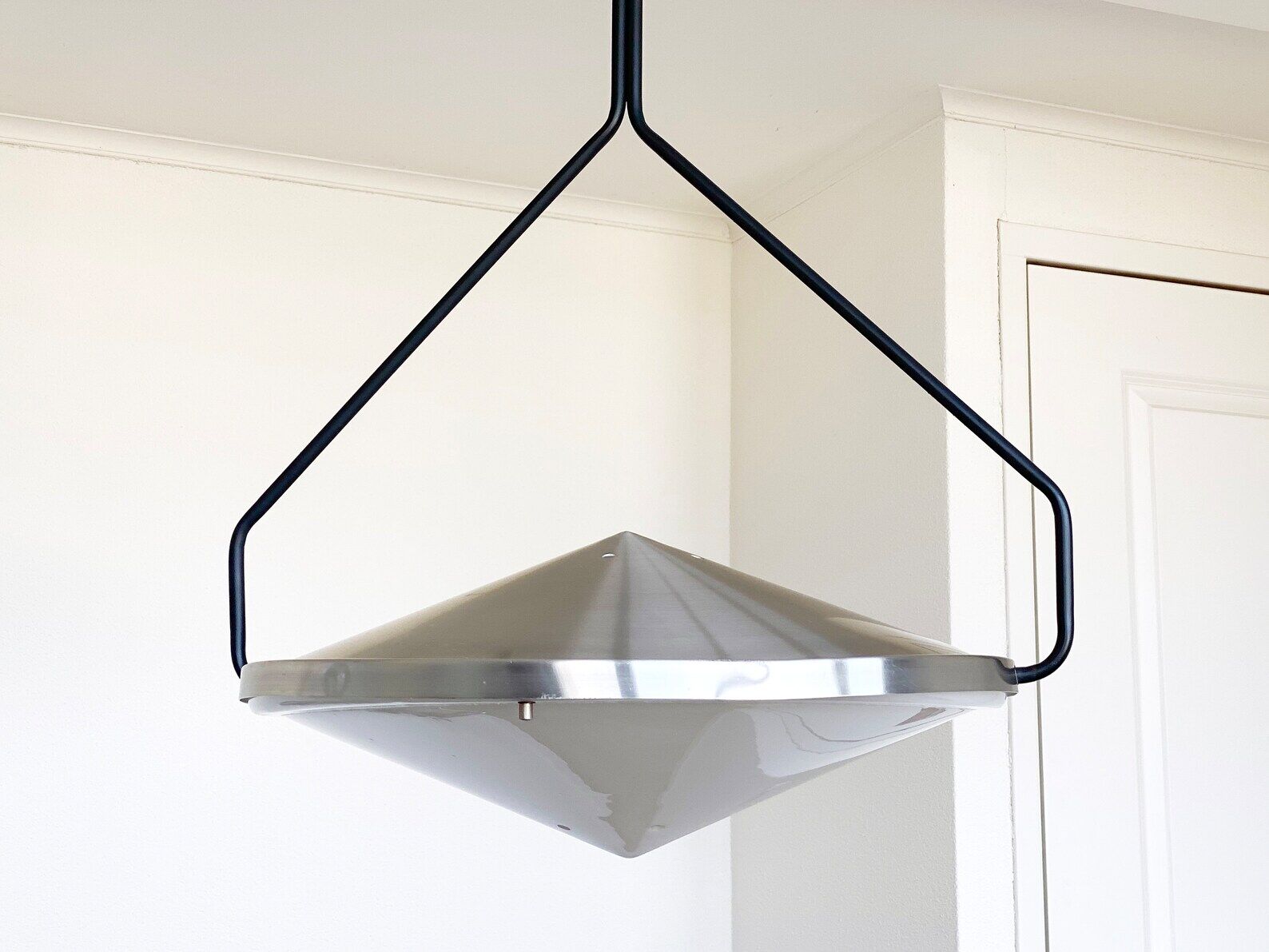 Hanging lamp kompas / compass designed by dutch raak, mid century pendant light