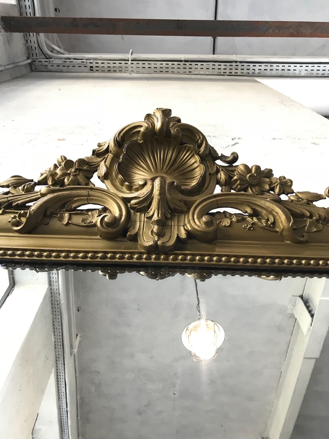 Mirror Louis Philippe flowery 141x180cm