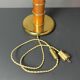 Midcentury pencil reed rattan bamboo and brass table lamp, 1960s