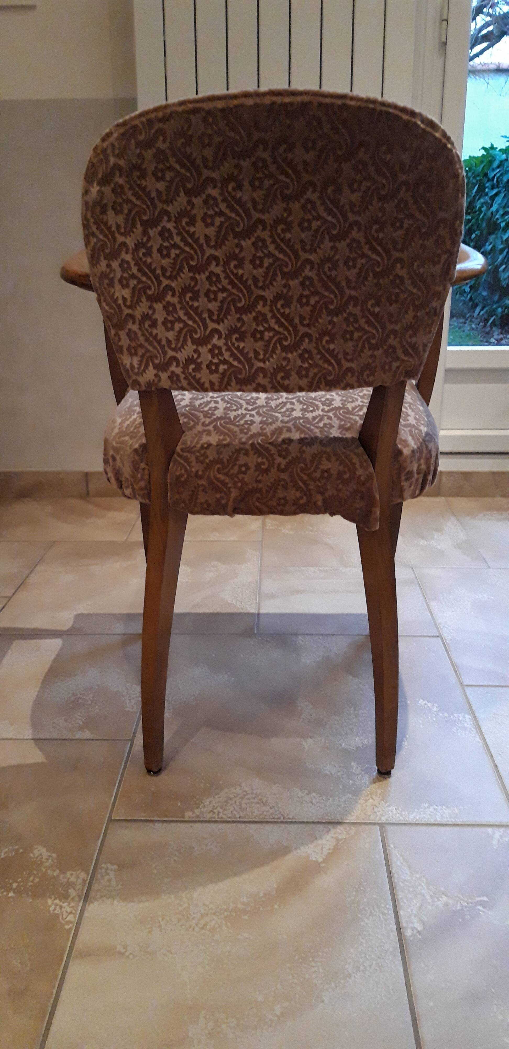 Fauteuil bridge velours