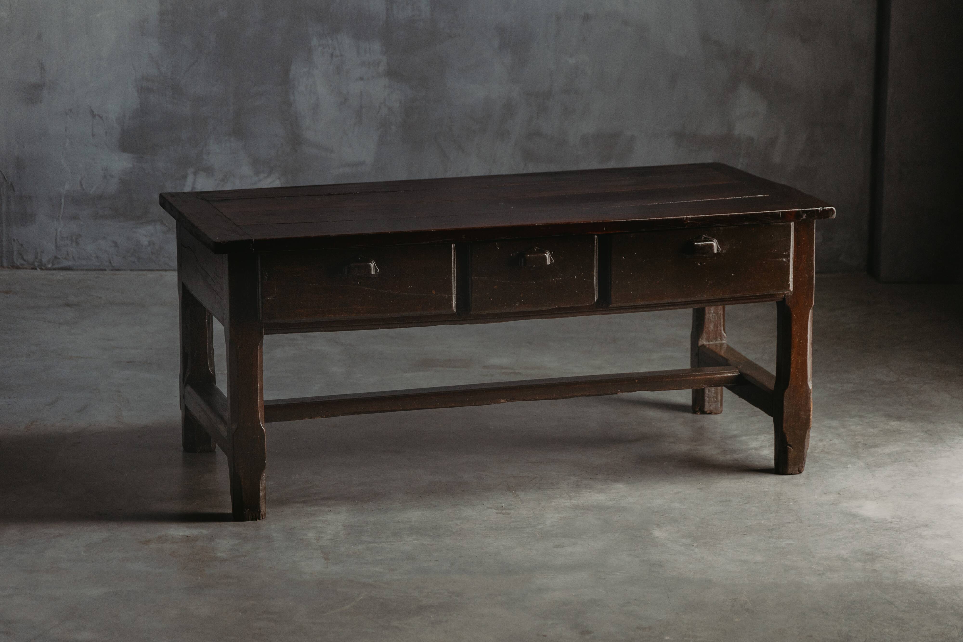Wabi Sabi Brutalist Workbench, France, 19th Century
