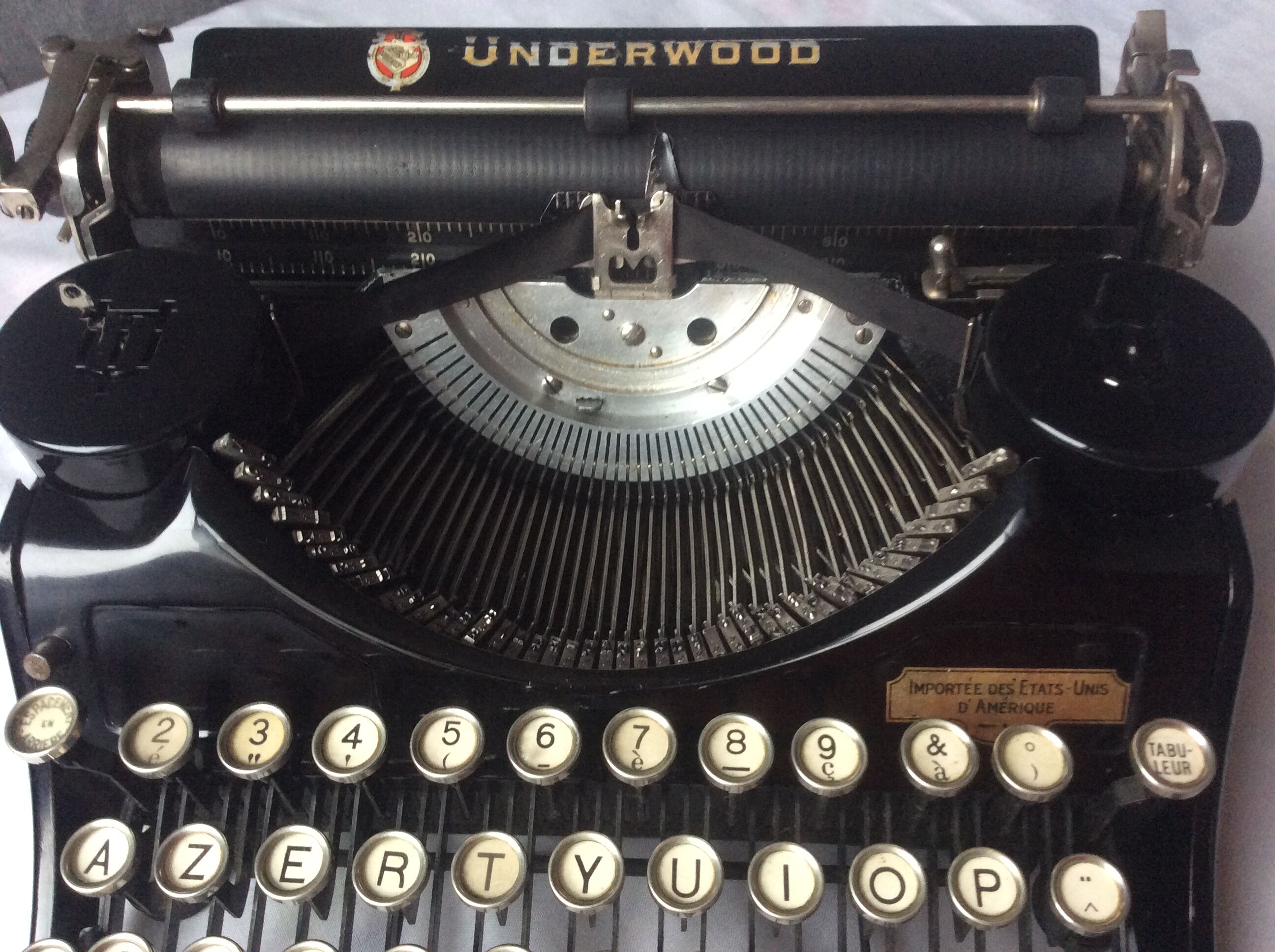 Old-time Underwood typewriter