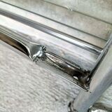 Chrome and glass folding trolley from the 70s