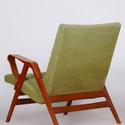 Original Mid-Century Green Beech Armchair, Tatra - Pravenec, Czechia, 1950s