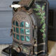 Cast iron stove Forges Fonderie Saint Nicolas brand Holiday Décor holly