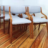 Set of Six Chairs by L. Volák for Dřevopodnik Holešov, Czechoslovakia, 1960s