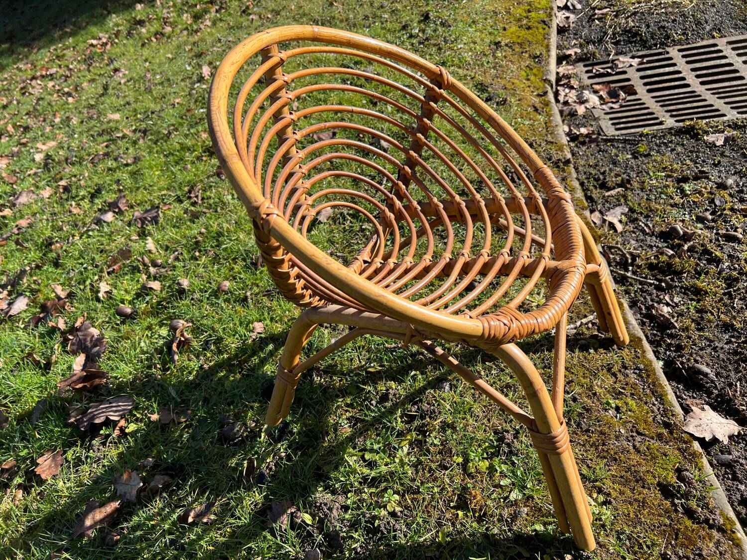 Children's rattan armchair