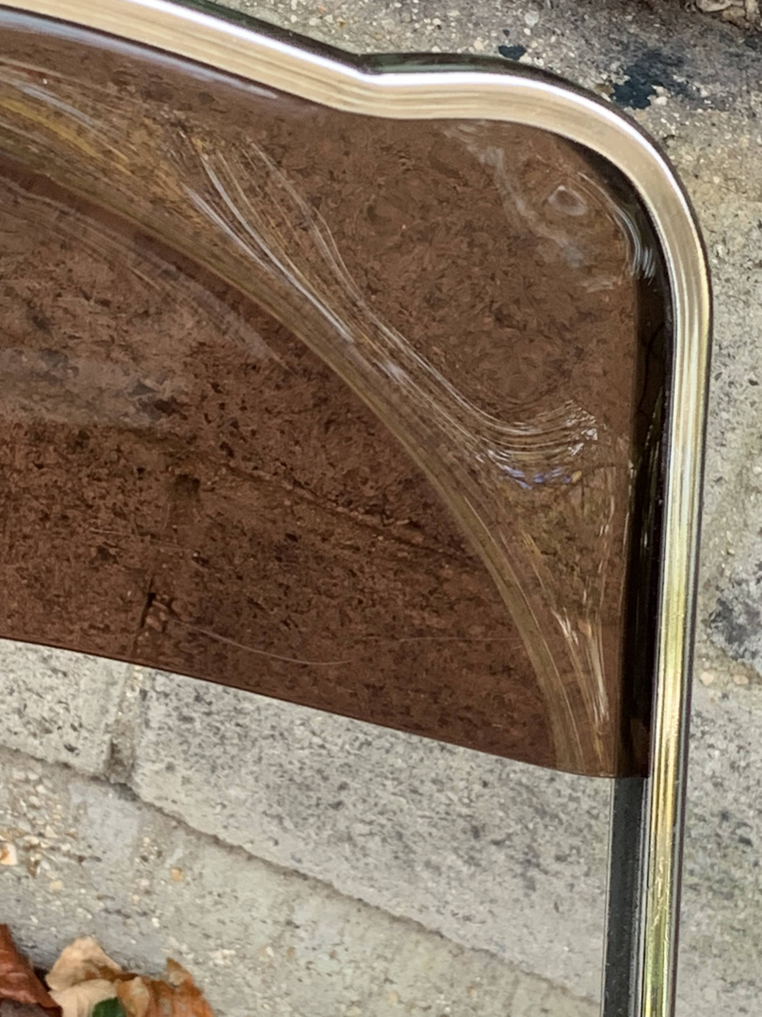 6 chaises pliantes en Plexiglas fumé et métal chrome Chaisor 1970