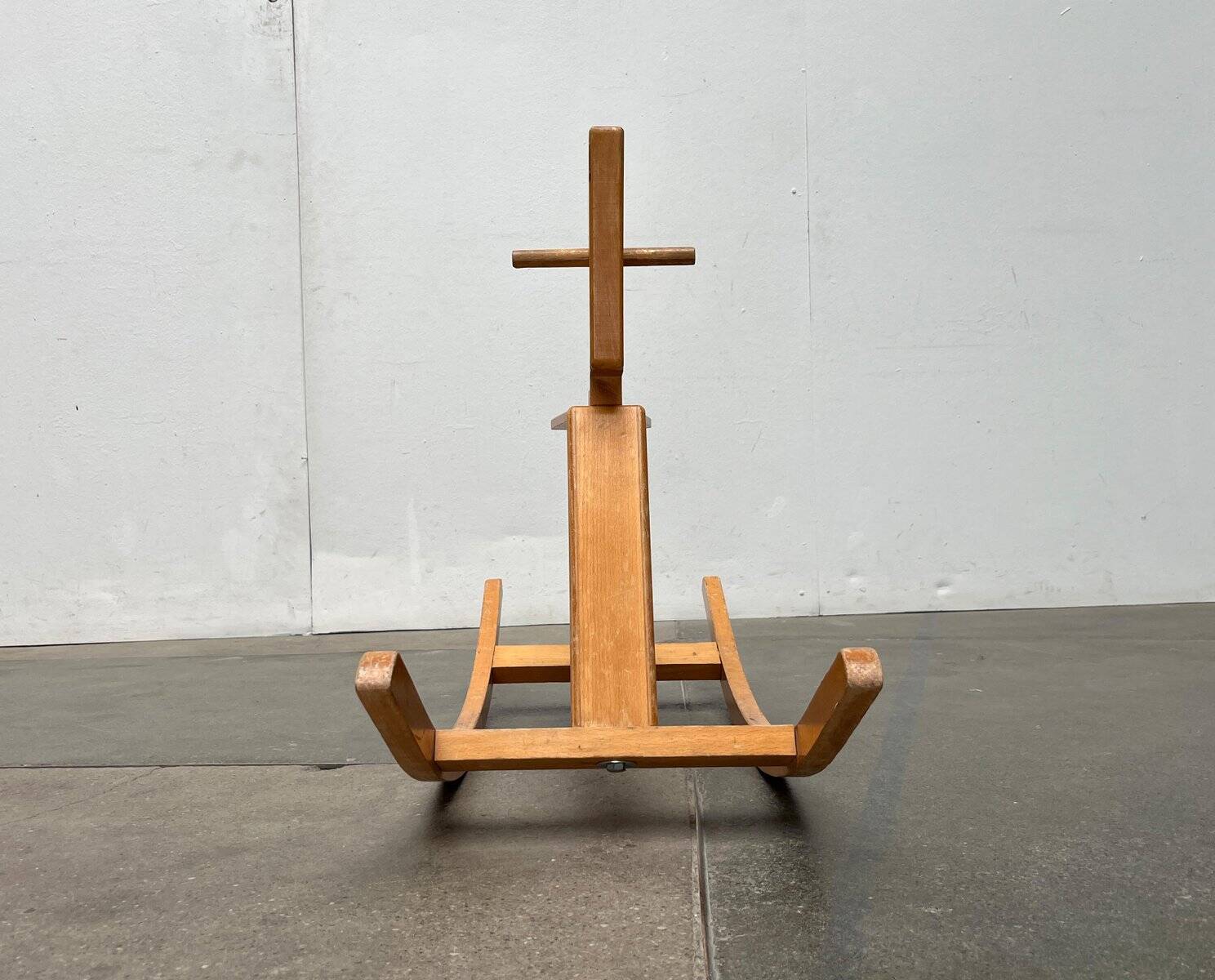 Mid-century wooden rocking horse, 1960s