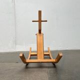 Mid-century wooden rocking horse, 1960s