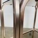 Kaymet dessert trolley in smoked glass and anodised aluminium, 1980s.