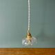 Vintage glass pendant light - tableware collection (UD1)