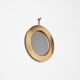 Glazed stoneware mirror, France, circa 1970