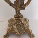 Pair of vintage brass 2-candle candelabra candlesticks