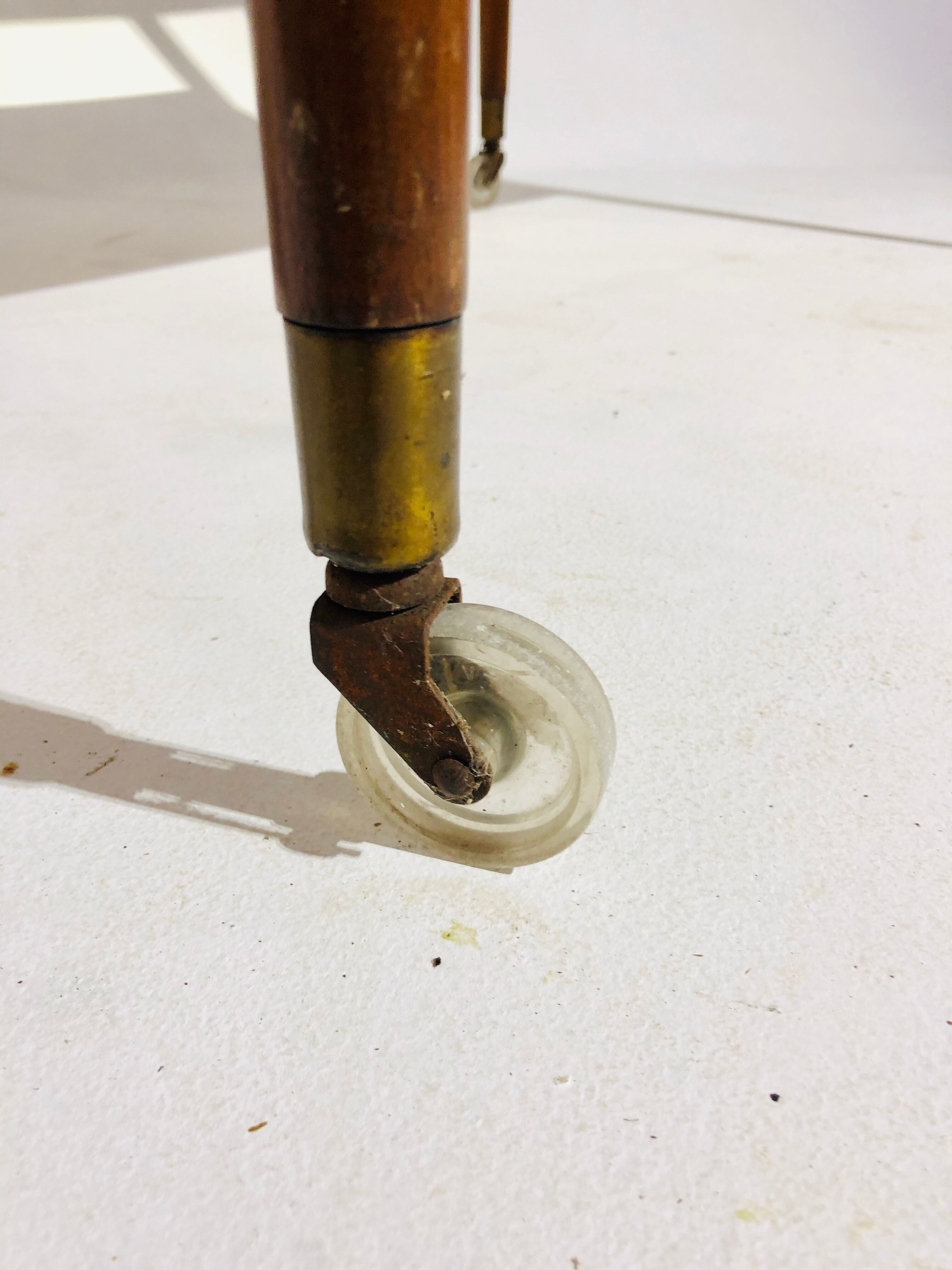 Vintage double folding side table top