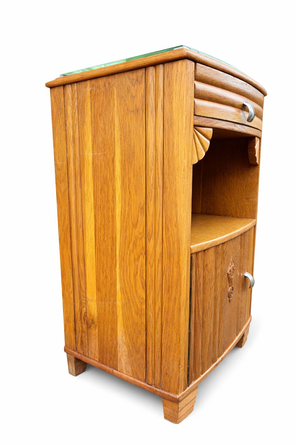 Paire de chevets Art Deco vintage 1950s