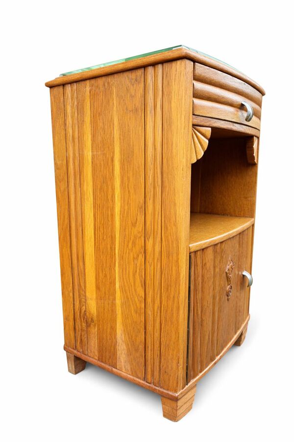 Paire de chevets Art Deco vintage 1950s