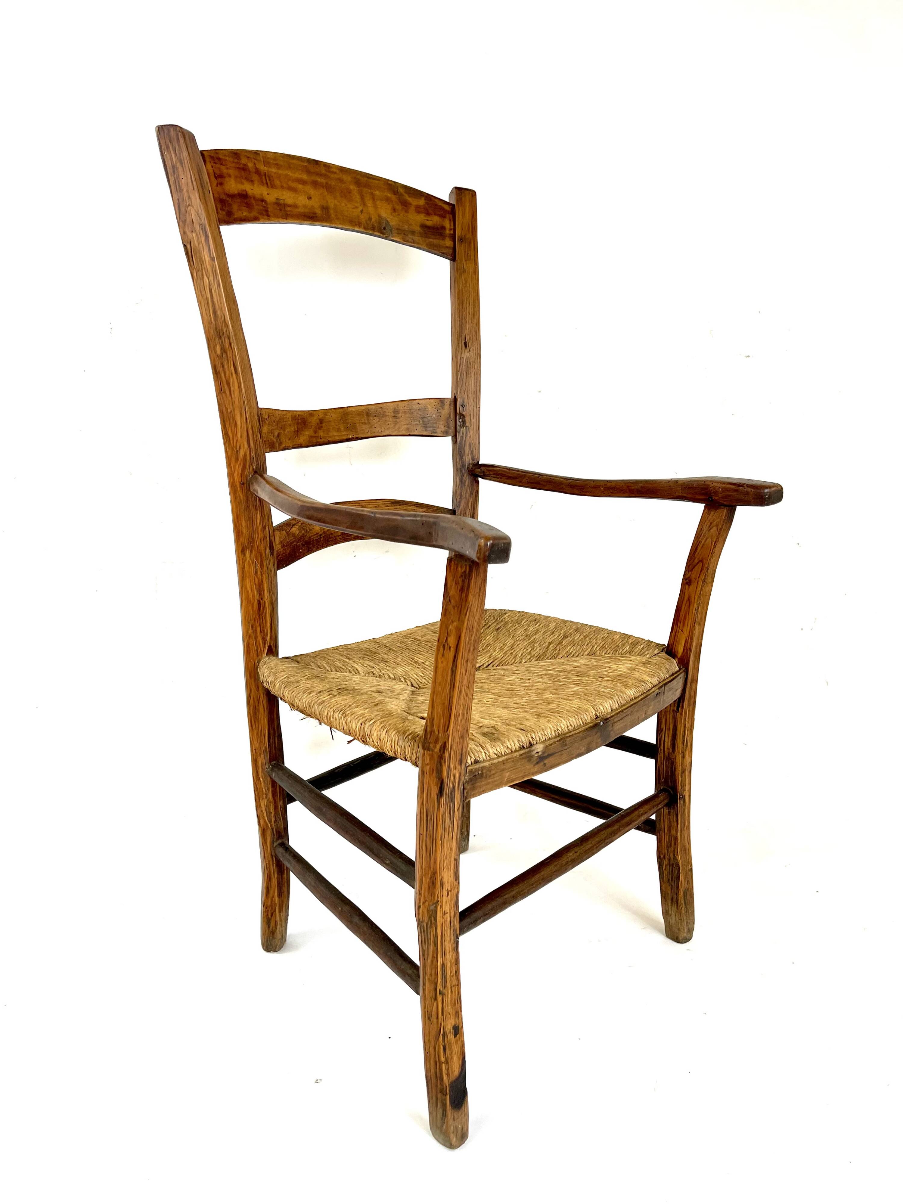 18th century rustic country armchair