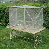 Aviary bird cage wrought iron 20th
