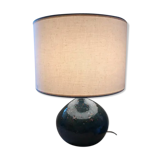 Lampe en grès céramique verte