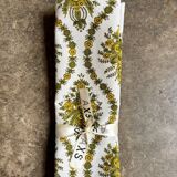 2 serviettes de table en coton imprimé - motif "Sévigné"