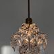 Small Midcentury Glass Chandelier/pendant by Kinkeldey, Germany, 1970s