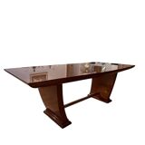 Lacquered solid wood table