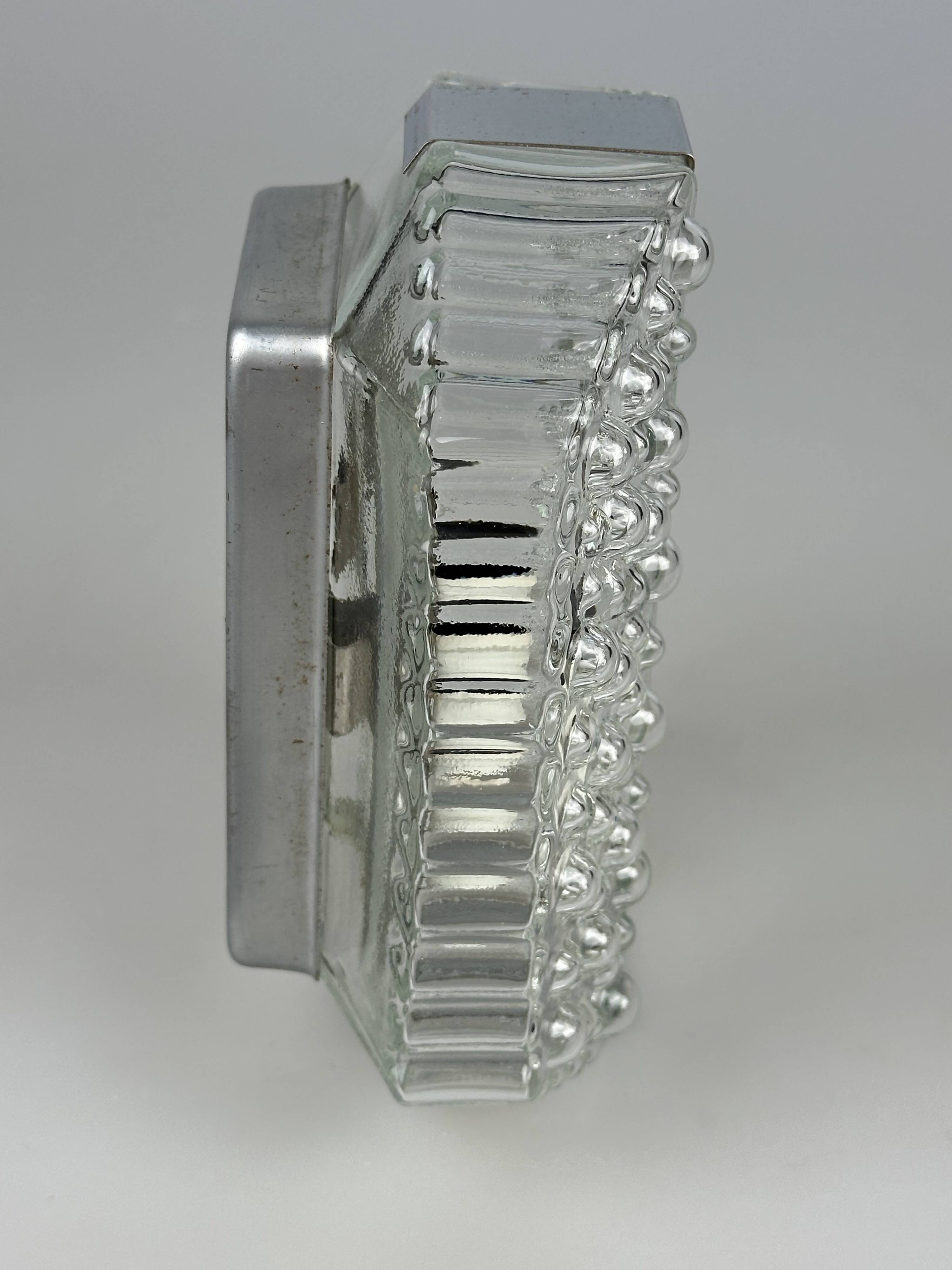 1960s/70s Bubble Wall Lamp, Chrome & Glass, Space Age by Hustadt Leuchten