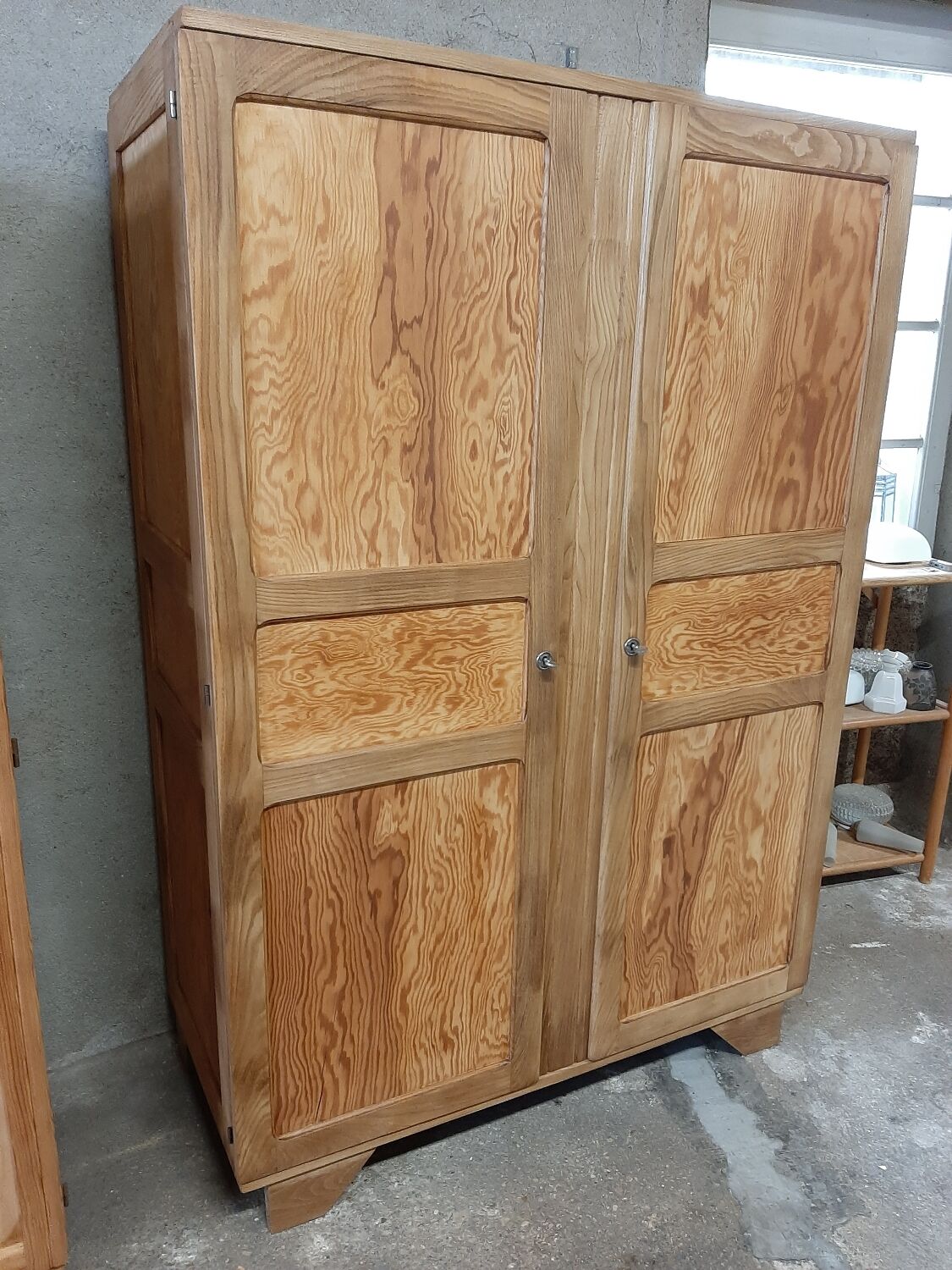 Parisian wardrobe solid oak